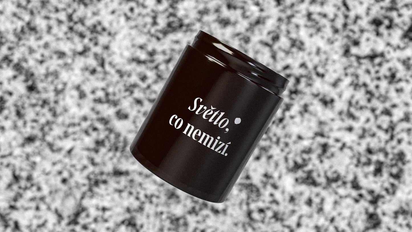 Vzpomínací svíčka (svíčka + zin)