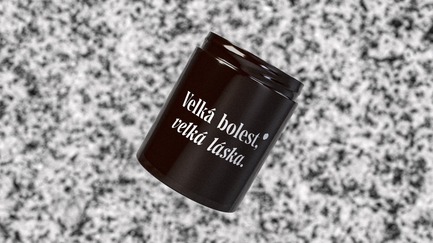 Vzpomínací svíčka (svíčka + zin)