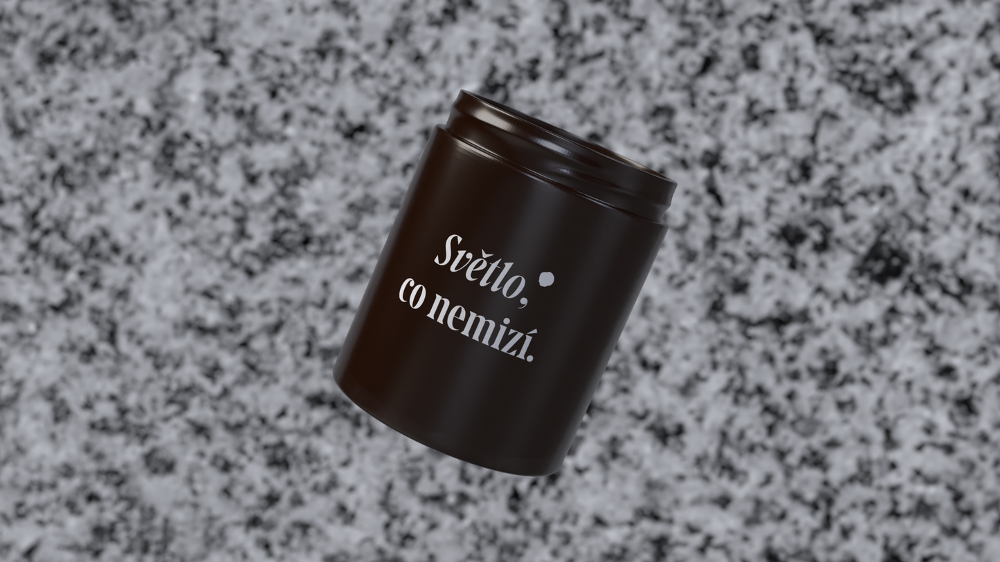 Vzpomínací svíčka (svíčka + zin)